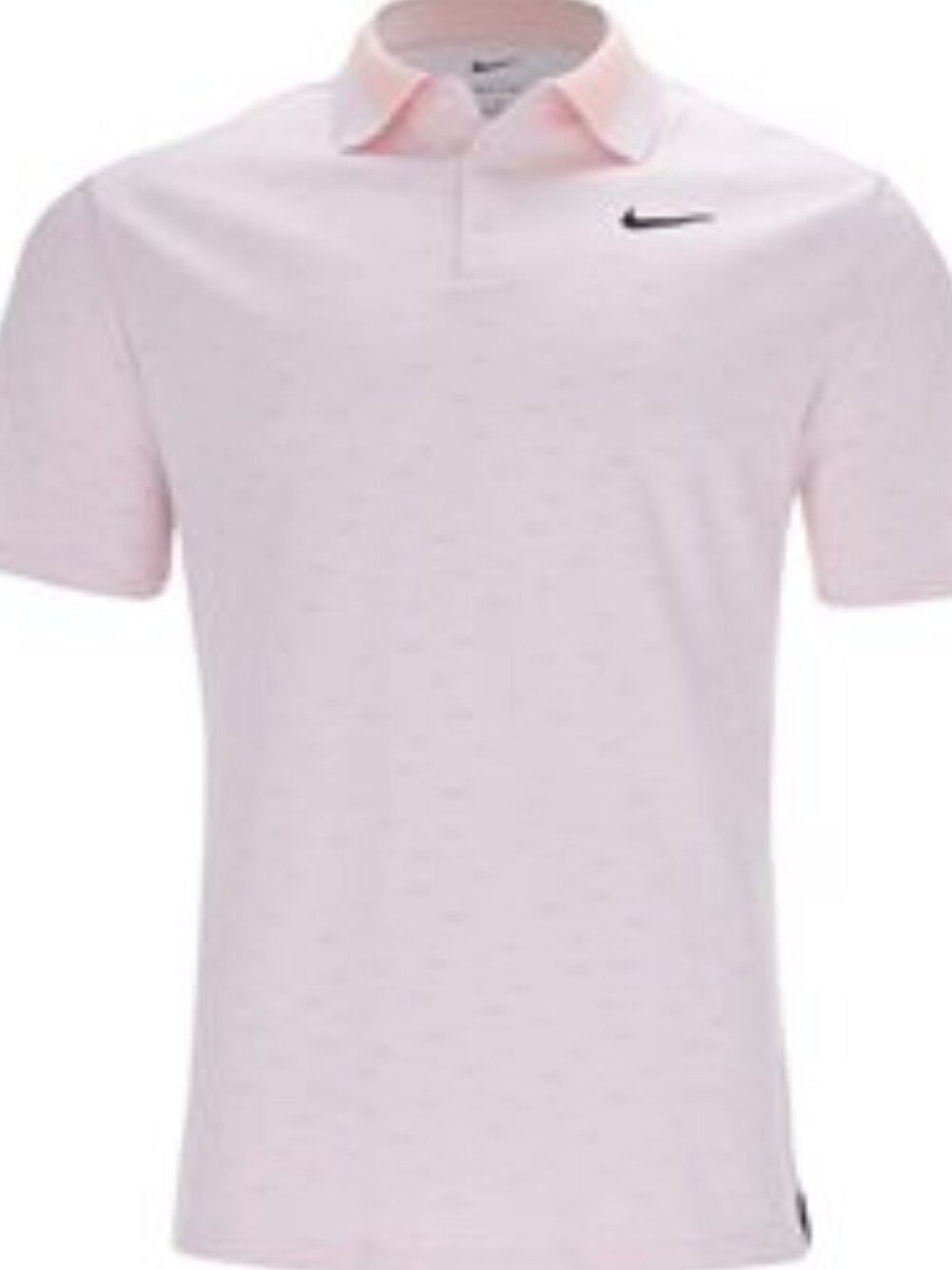 NWT Mens Nike Dri Fit Tour Micro Print Peachy Pink Polo Shirt Golf size M XL NEW